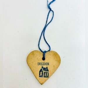 1990’s Longaberger Dresden Pottery Tag Ornament